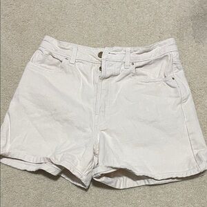 Zara Women's Cream Jean Shorts